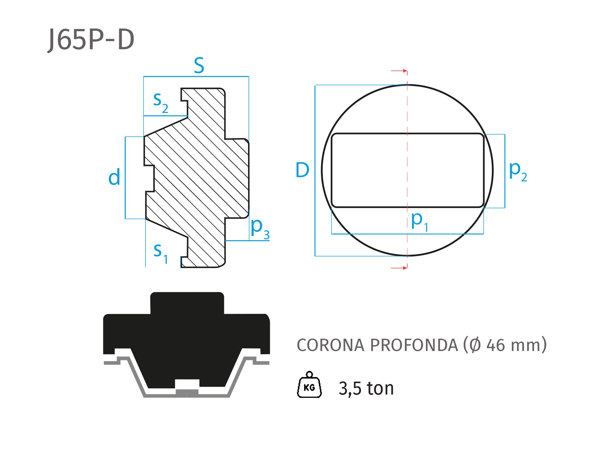 BEARING - SPECIFIC - For hydraulic jacks and lifting jacks - BMW, MINI, OPEL - PAD BEARING - SPECIFIC - For hydraulic jacks and lifting jacks - BMW, MINI, OPEL - PAD